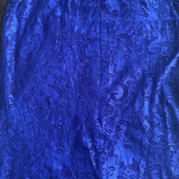 Rue 21 blue royal sleeveless button down shirt - Picture 6 of 6